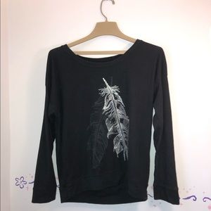 American Eagle Plush Feather Sweater